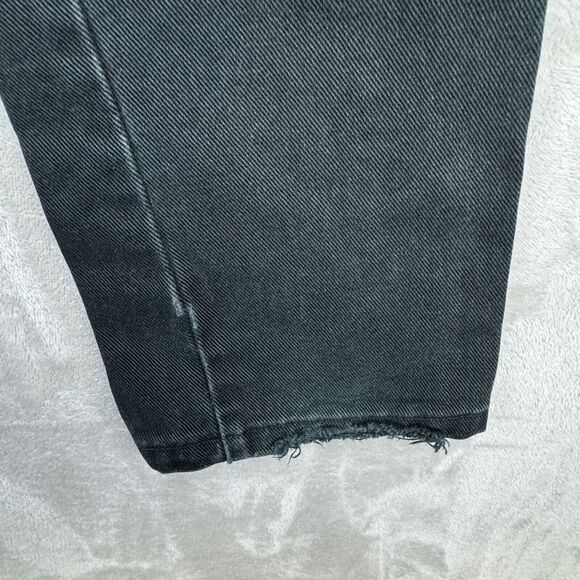 Vtg USA Harley Davidson Black Jeans Denim Women's Size 2 Long Classic Fit 24x33 - Picture 7 of 16